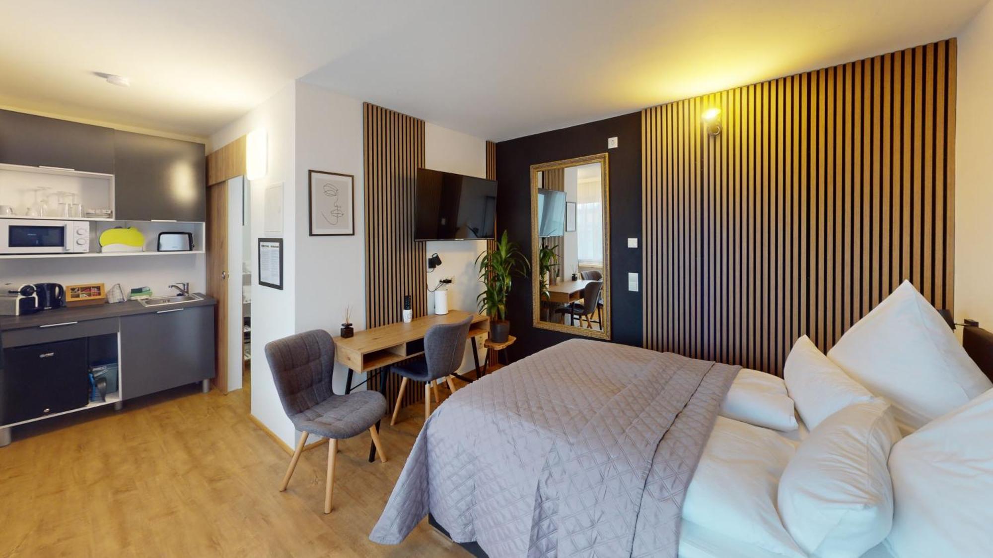 Budget Studio - 2 Einzelbetten - Parkplatz Dornbirn Dış mekan fotoğraf